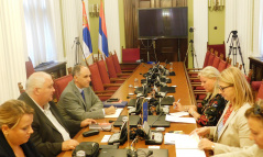 4 September 2018 The Chairman of the Committee on Constitutional and Legislative Issues with the EU Delegation to Serbia